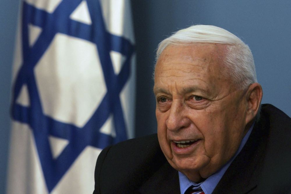 2001 年當選以色列總理的艾里爾夏隆（Ariel Sharon）