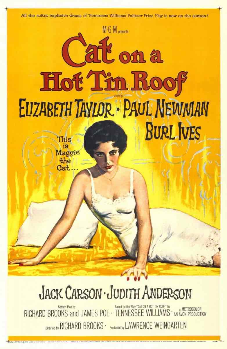 《朱門巧婦 Cat on a Hot Tin Roof》（1958）電影海報