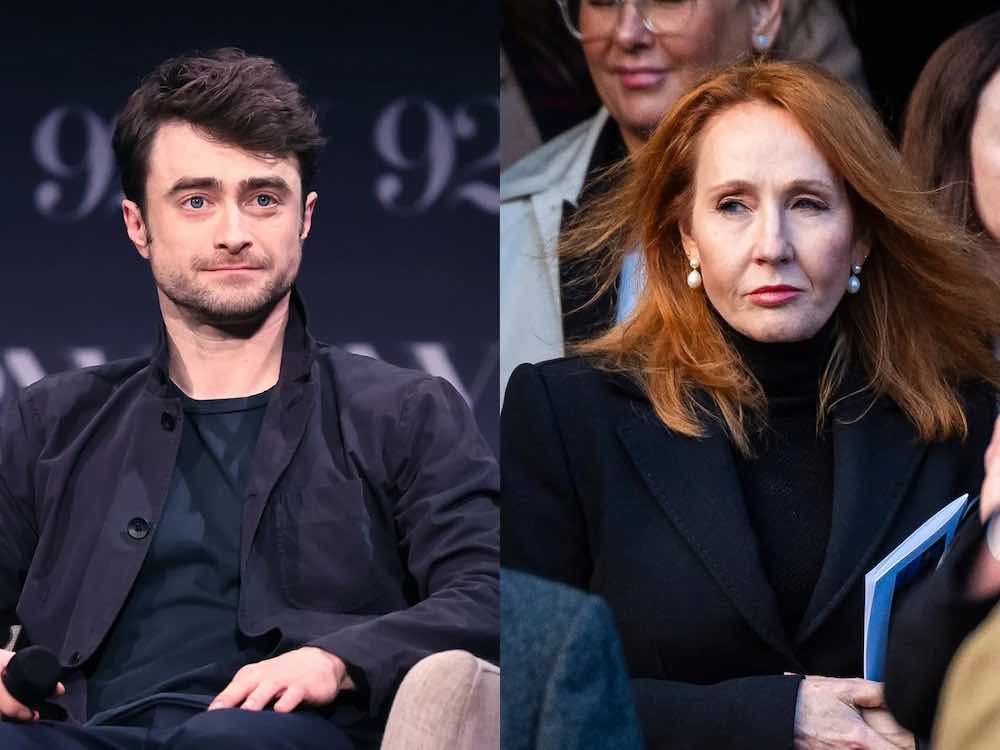 丹尼爾雷德克里夫（Daniel Radcliffe）與J. K. 羅琳（J. K. Rowling）