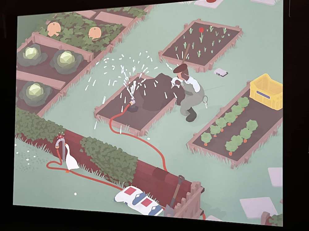 《無名鵝愛搗蛋 Untitled Goose Game》（2019）遊戲畫面